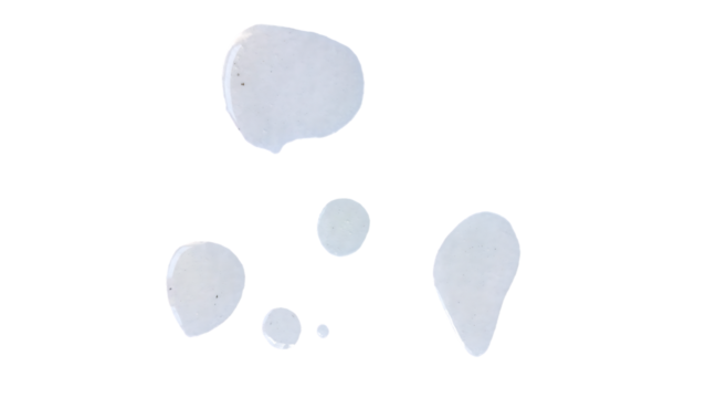 Oil Drops Isolated Transparent Background