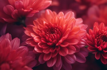 Red flower petals, red background, pink color scheme, macro photography, ultra-high definition images, high resolution, high detail