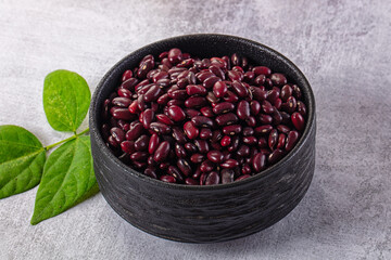 Raw dry uncooked red beans