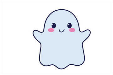 Obraz premium funny cartoon ghost