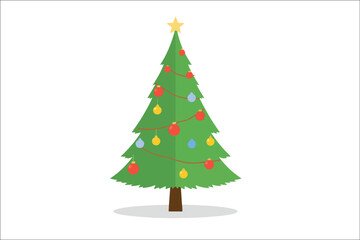 christmas tree vector illustration