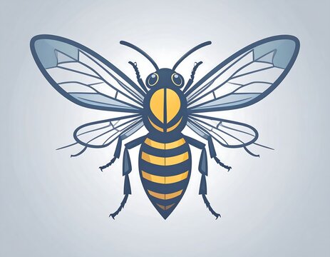 Stylized bee illustration (1)