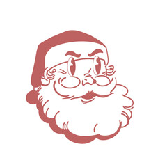 santa claus with christmas tree