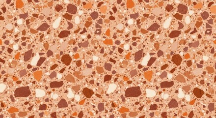 Terrazzo stone pattern in warm tones