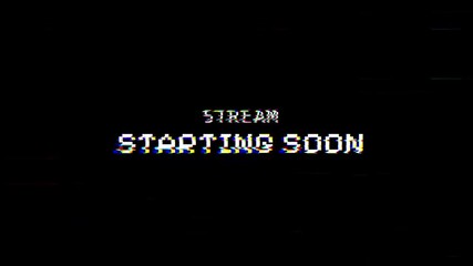 Message stream starting soon with a retro glitch effect. ideal for online event promotions, social media countdowns, techthemed design projects, and futuristic visuals. - Powered by Adobe