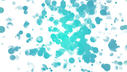 Blue Bokeh Circles, Abstract Defocused L