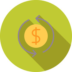 Cash Flow icon vector image. Suitable for mobile apps, web apps and print media.