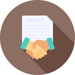 Agreement icon vector image. Suitable for mobile apps, web apps and print media.