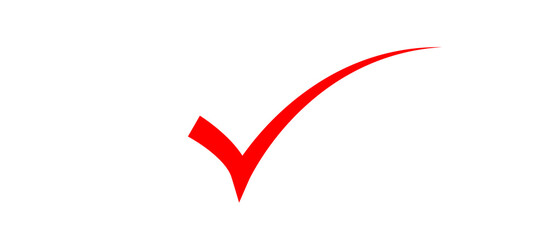 red check mark