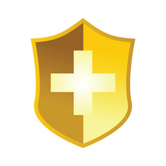 Fototapeta premium medical shield design. healthcare sign and symbol.