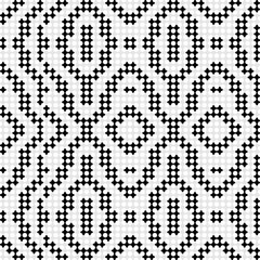 Seamless floral black and white pattern for wallpaper and textile design