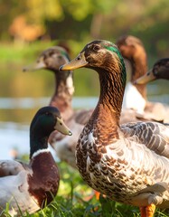 Ducks in a park