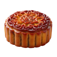 Chinese Pastry or Moon cake, isolated [Transparent Background PNG].