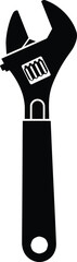 Fototapeta premium Adjustable wrench vector illustration scalable tool icon for eps files