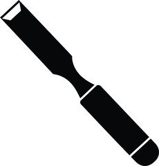 Scalable vector illustration of a woodworking chisel tool perfect for craft and diy projects