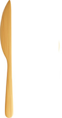 vector illustration of a wooden knife