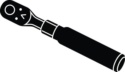 Ratchet wrench vector illustration scalable eps graphic tool icon for projects