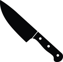 Scalable vector illustration of a sharp kitchen knife kitchenware cooking utensil
