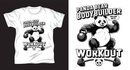 panda graphic vector t shirt design print.