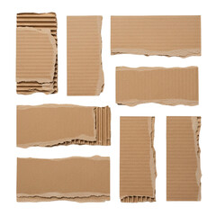 Torn Cardboard Pieces Texture Collection Craft Packaging Scrapbooking Grunge Recycled Eco on...