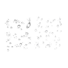 Water drop  rain drops Realistic water drops. PNG drops, condensation on the window, transparent...
