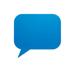 Blue Speech Bubble Message Icon Communication Symbol Chat Dialogue Notification Graphic Social on...