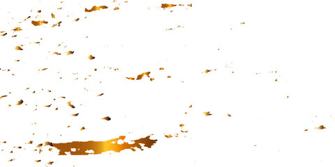 Gold ribbon dust grunge urban background. Golden sparkle confetti. Shiny golden grunge wall dust background.	
