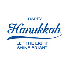 happy hanukkah, let the light shine bright