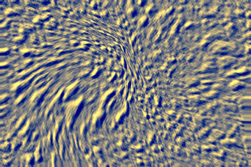 Abstract Swirling Yellow and Blue Pattern with Vortex Effect image photo