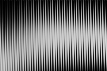 Fototapeta premium Silver Vertical Ribbed Texture Abstract Background with Gradient and Shadow Play gray