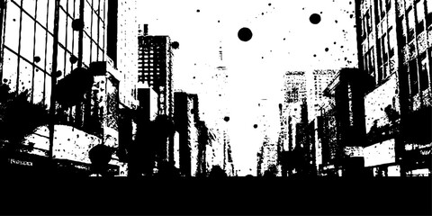 Grunge urban dust texture, distressed overlay effect, scattered particles and scratches, rough worn-out look.