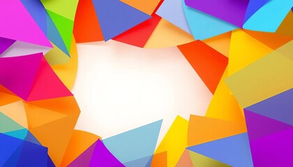 Fototapeta premium Abstract colorful shapes forming app interface elements, banner, solution