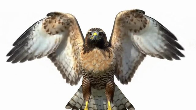 Red-tailed Hawk Approaching in Slow Motion