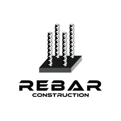 concrete reinforcement pole design logo