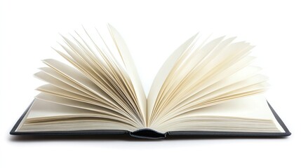 Fototapeta premium Open book on white background knowledge education