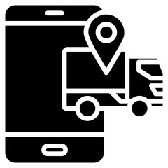 Order Tracking glyph icon