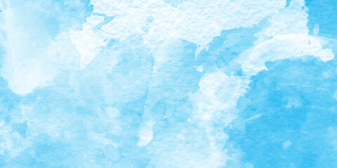 Abstract blue watercolor background, soft flowing textures, delicate gradient shades, artistic fluid paint effect, dreamy minimal design for digital art, wallpapers, presentations, websites.