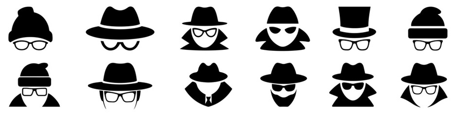 spy icon incognito vector illustration