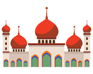 islamic mosque vector
