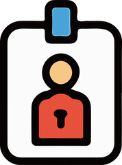 Event and Exhibition Icon Set – Flat Color Illustration with White Background