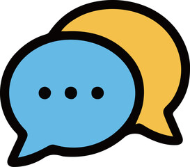 Event and Exhibition Icon Set – Flat Color Illustration with White Background