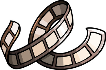 cartoon doodle funny colorful cinema tape