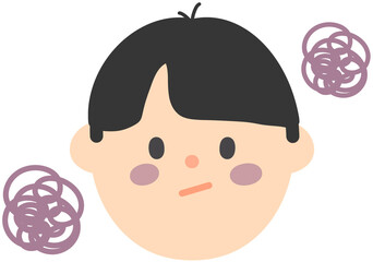 Sad and Tired Character Illustration