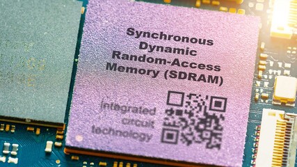 Synchronous Dynamic Random-Access Memory (SDRAM) DRAM synchronized with the system clock for faster...