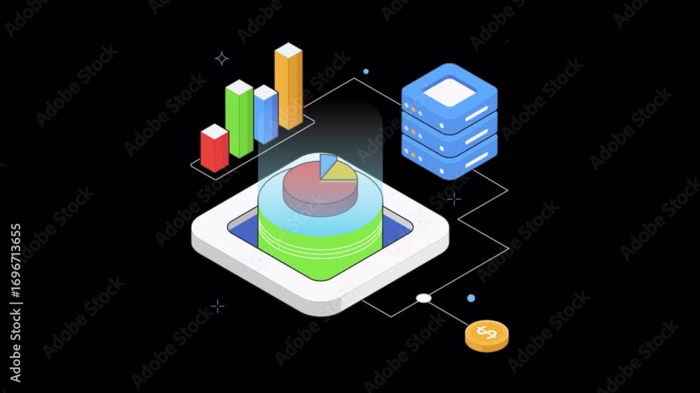 Poster data visualization animation alpha channel