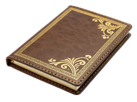 Personal diary png journal png notebook png writing book png leather diary png daily planner png transparent background image