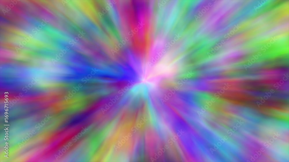 Poster vibrant abstract background with a radial explosion of psychedelic colors and light creating a dynam