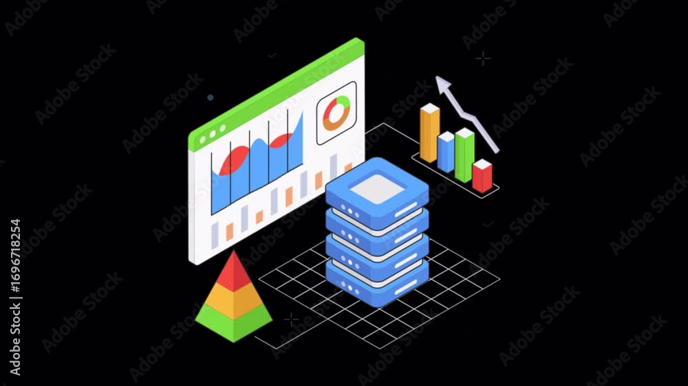 Poster website analytics animation alpha channel