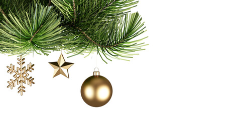 Close up christmas tree decoration © Buffstock