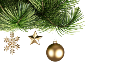 Close up christmas tree decoration